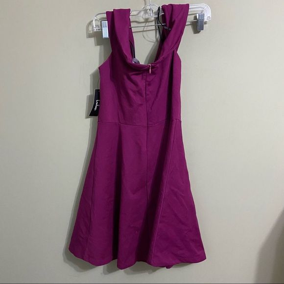 Lulu's Strapless Magenta Dress - Picture 3 of 6